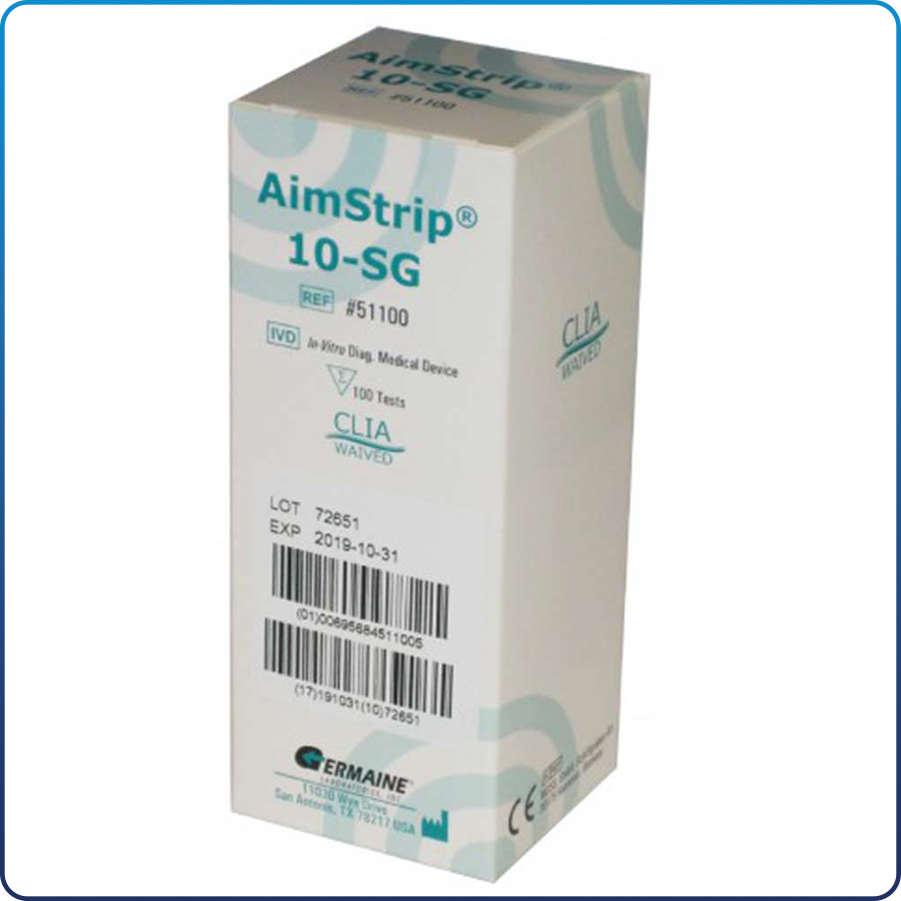 AimStrip® 10-SG, 100/bottle