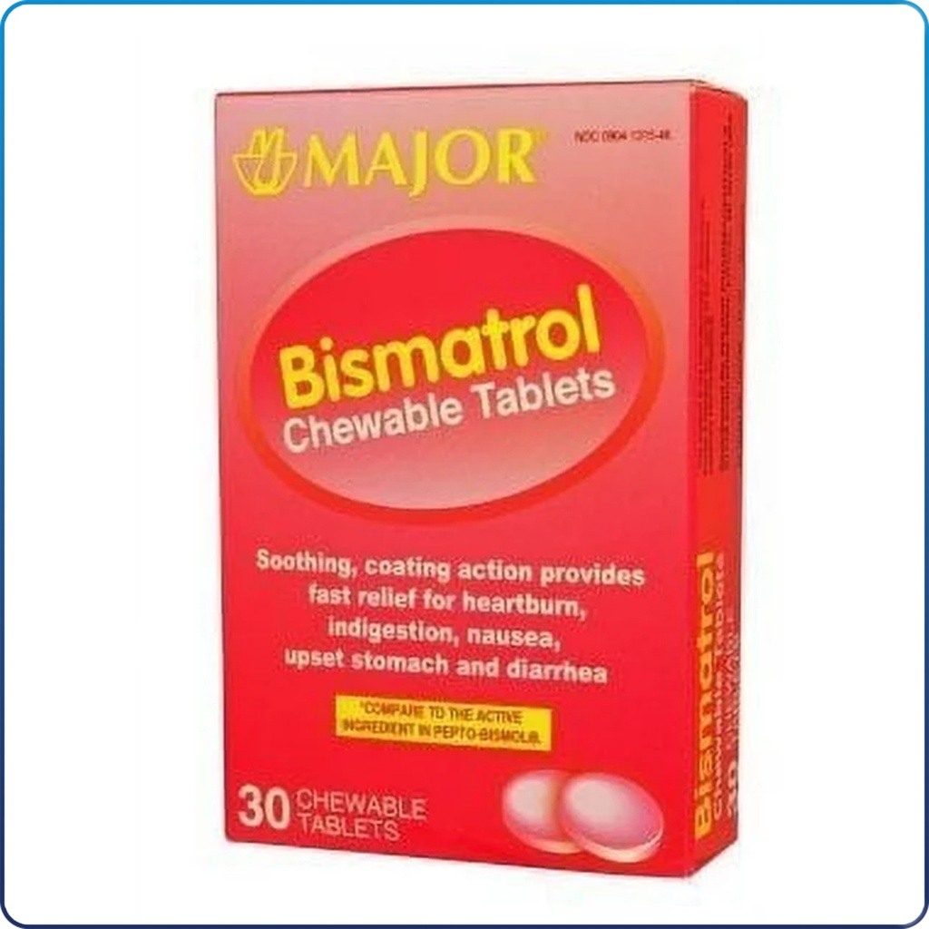Bismatrol Chewable Tablets 262mg 30/Pk (Pepto Bismol)