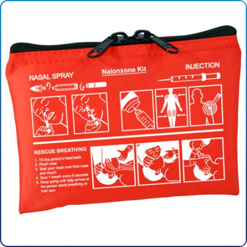 EMS Narcan Kit Pouch w/ Instruction Pictograph