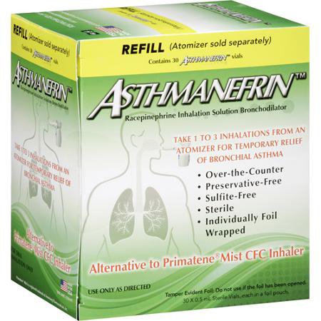 [72237430] Asthmanefrin Inhalation Solution 0.5mL Vial 30/Box (Individual wrapped)