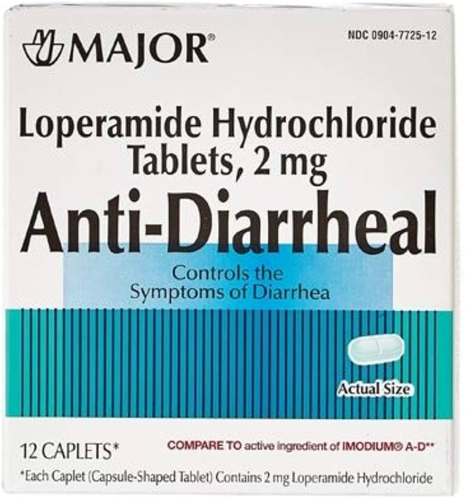 [567212] Loperamide Anti-Diarrheal Tablets 2mg 12/Box
