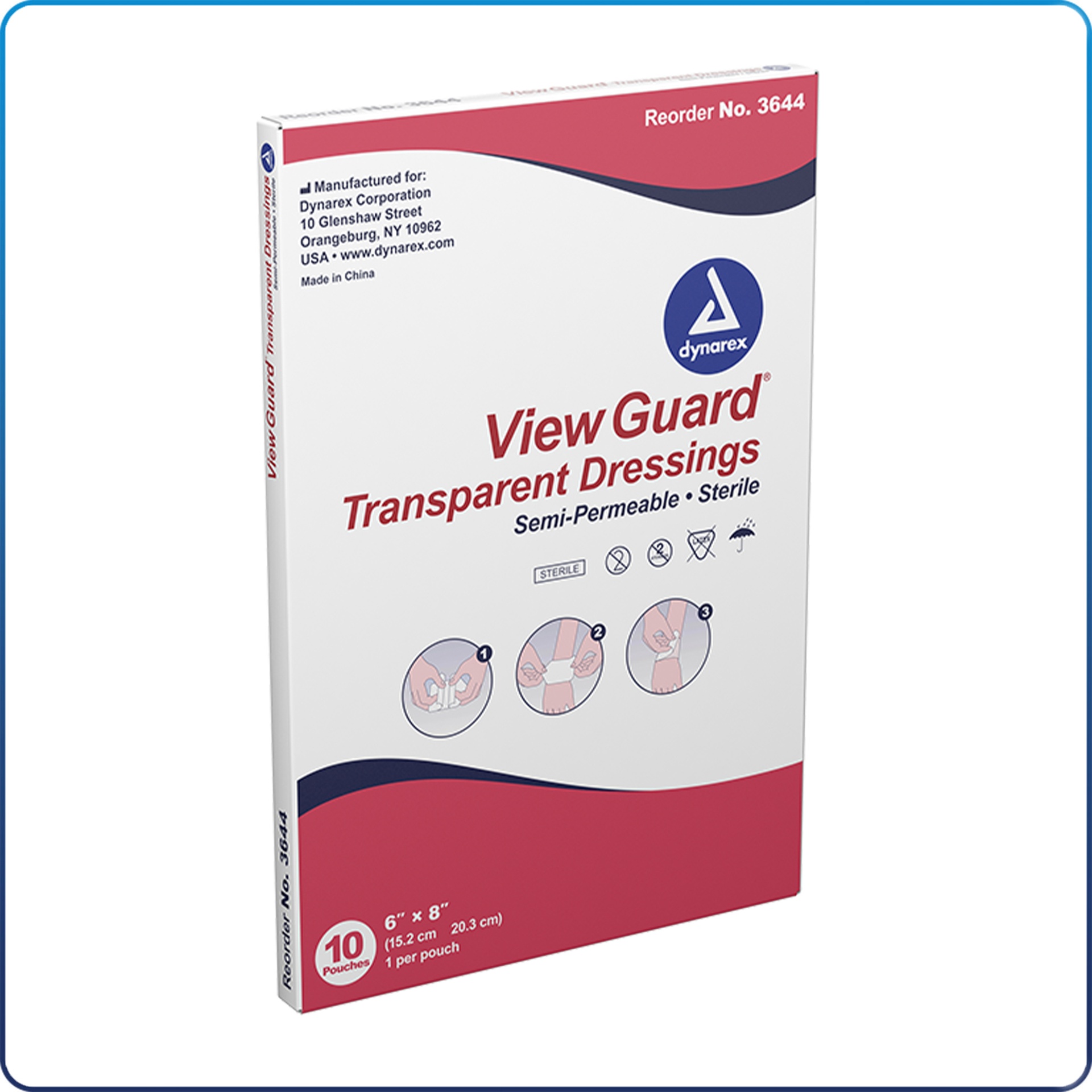 View Guard Transparent Dressings - Sterile 4" x 4.75" 50/bx