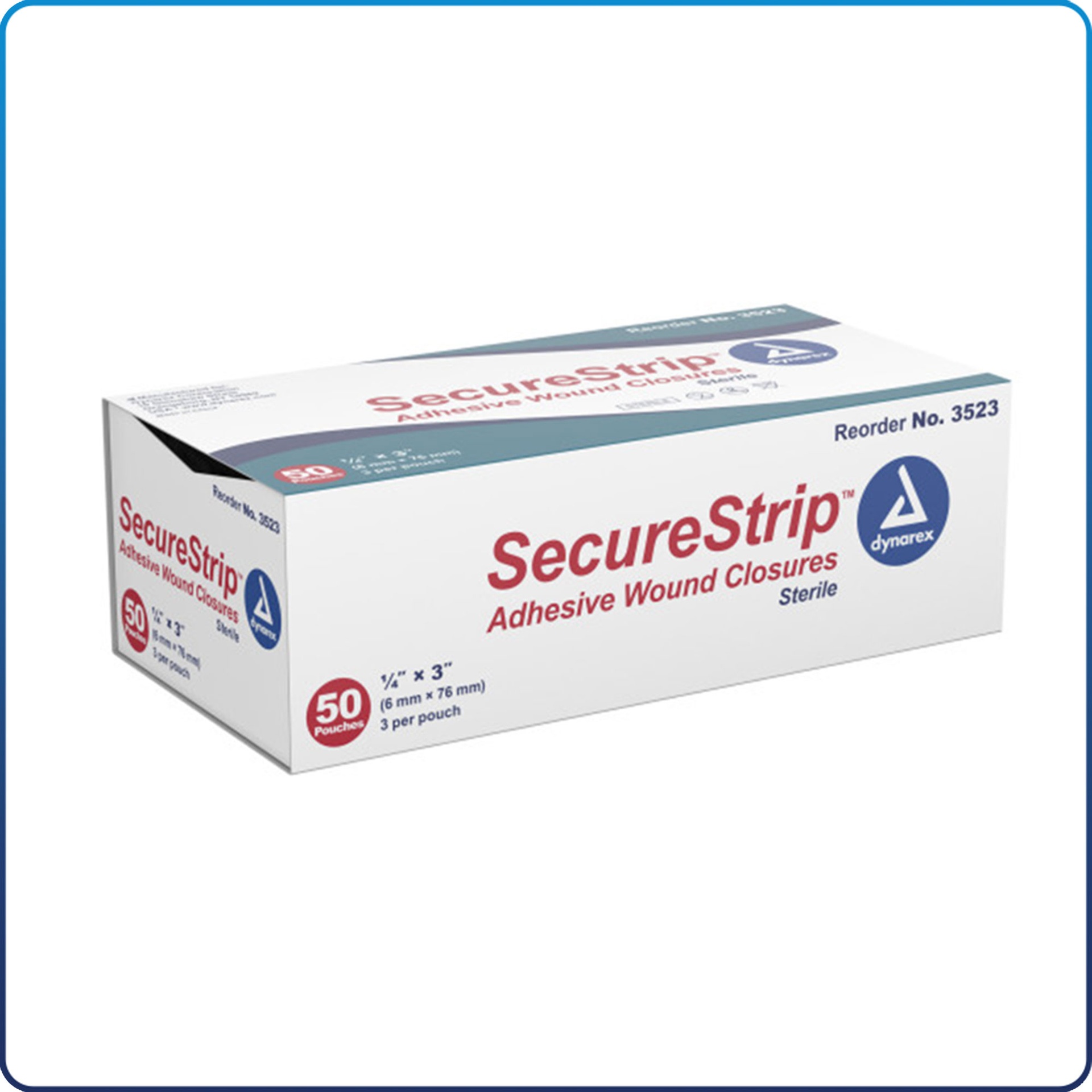 Secure Strip Adhesive Wound Closures 50/Box