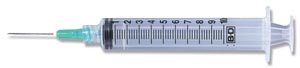 BD Syringe, 10mL, Blunt Fill Needle & Luer-Lok™ Tip, 18 G x 1½", 100/bx