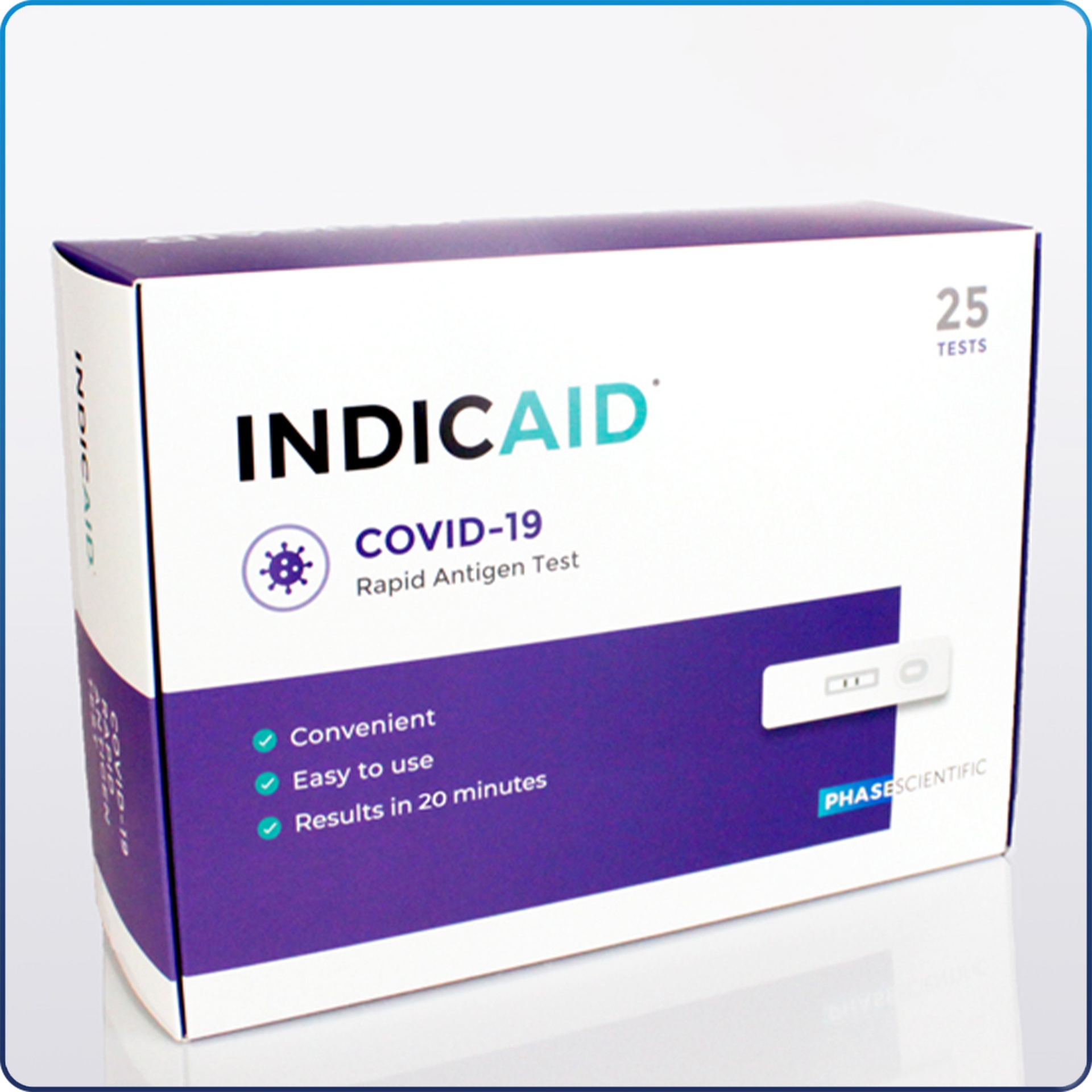 IndicAid Covid-19 Rapid Antigen 25 Test/Box