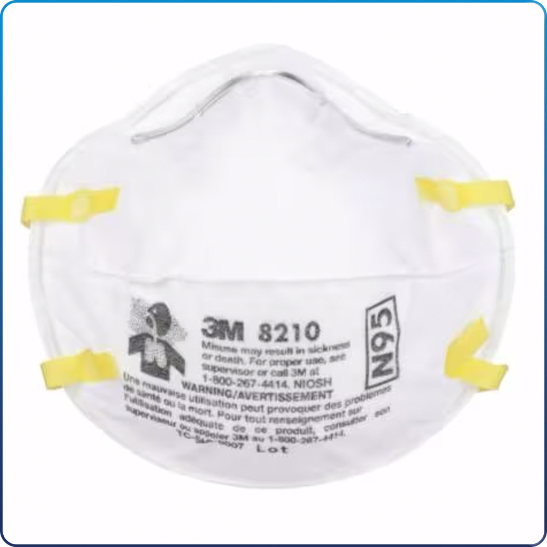 3M™ N95 Particulate Respirator 8210 20/Box