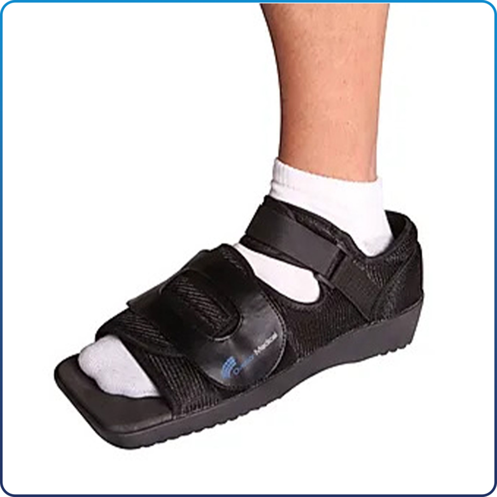 Square Toe Post-Op Shoe W/ High Ankle Strap