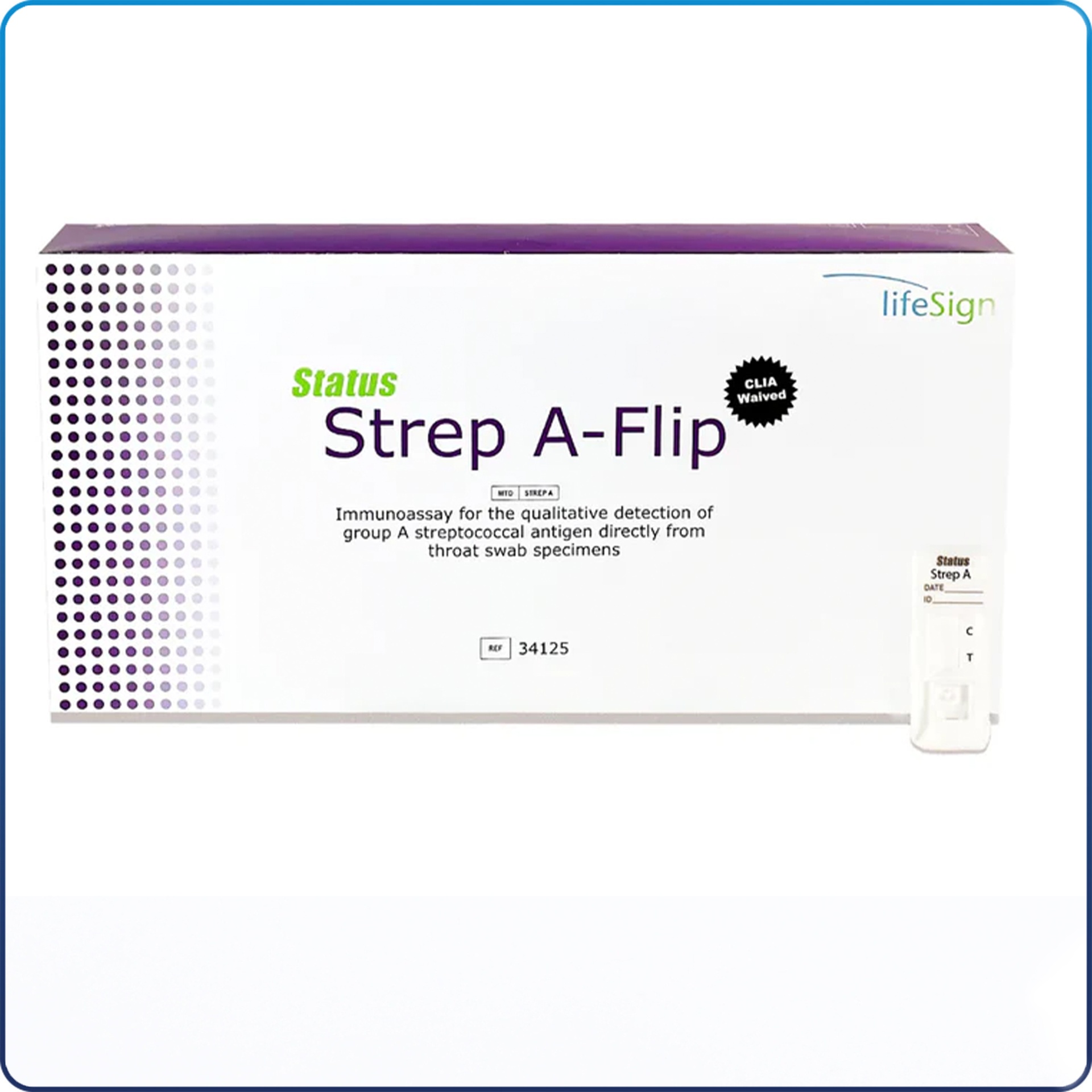 [34125] Status Strep A Flip Cassette, 25 Tests/Box