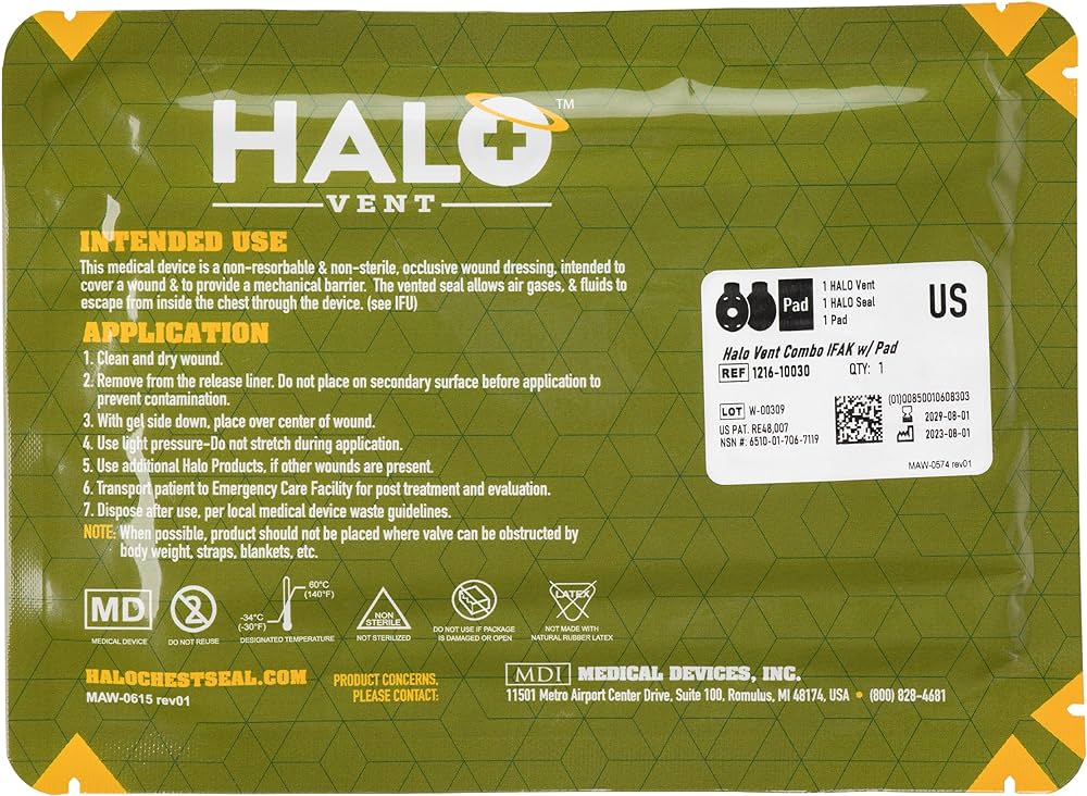 [425678] HALO™ Chest Seal - Combo Pack IFAK