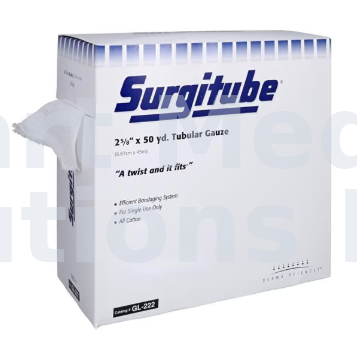 Surgitube Gauze Bandage Cotton 2.63"x50yd White Non-Sterile