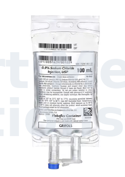 Grifols S.A. IV Injection Solution 0.9% Sodium Chloride 100mL Bag