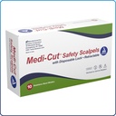 Medi-Cut Safety Scalpels Disposable Sterile 10/BX