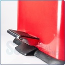 Bio-Hazard Red Square Steel Waste Can