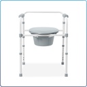Elongated Bedside Commode 3-in-1 Steel 1pcs/cs
