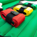 First Aid KED Extrication Device - Immobilization Paramedic EMT Trauma Kit with Carrying Case - Green