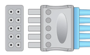 MAC 2000 Marquette Compatible EKG Leadwire