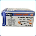 Insulin Syringe & Needle 31G x 5/16" 1mL 10/Bag