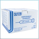 Exel Syringe 3mL w/ 25Gx1" Needle Luer-Lock 100/Box