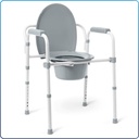 Elongated Bedside Commode 3-in-1 Steel 1pcs/cs