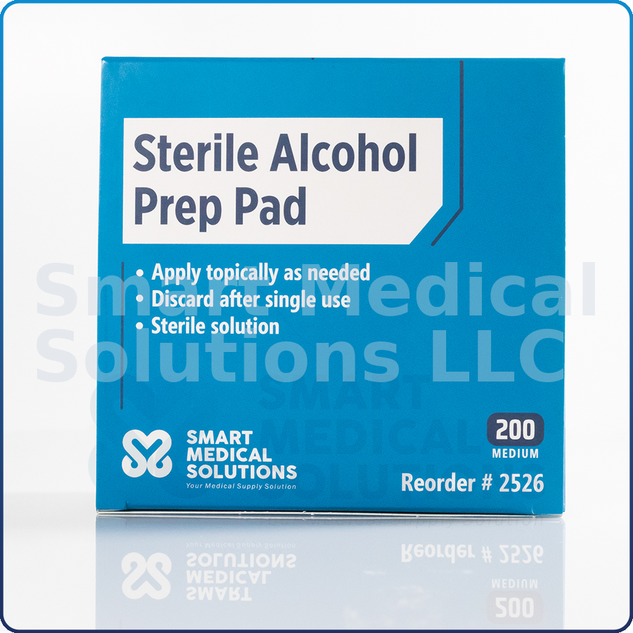 Alcohol Prep Pad Sterile Medium 200/Bx