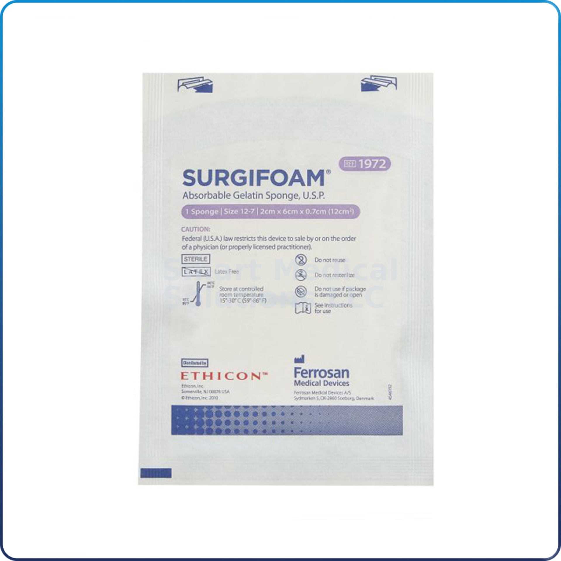 SURGIFOAM Sponge Size 7-12 Absorbable