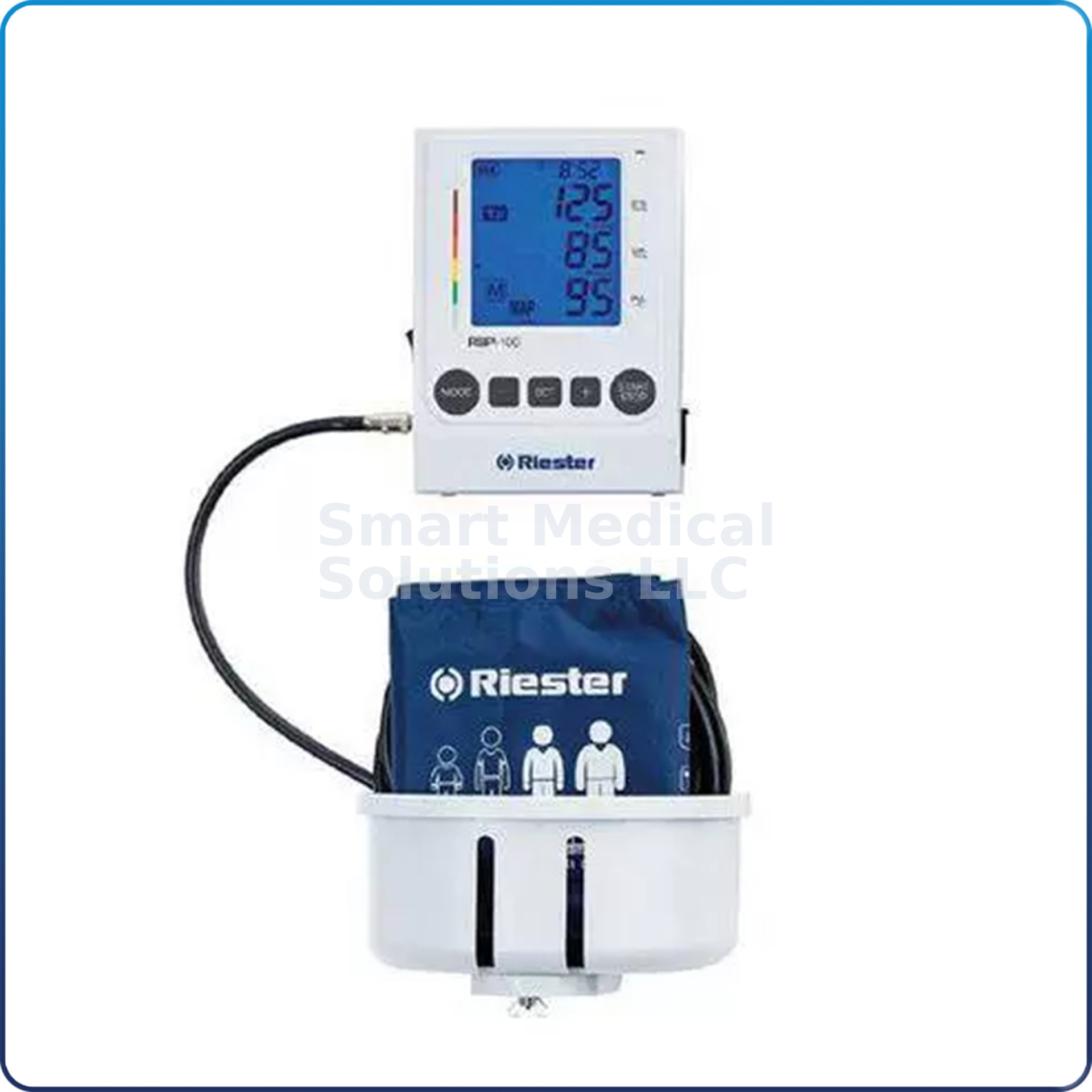 Blood Pressure Monitor Automatic w/ Wall Mount & Basket