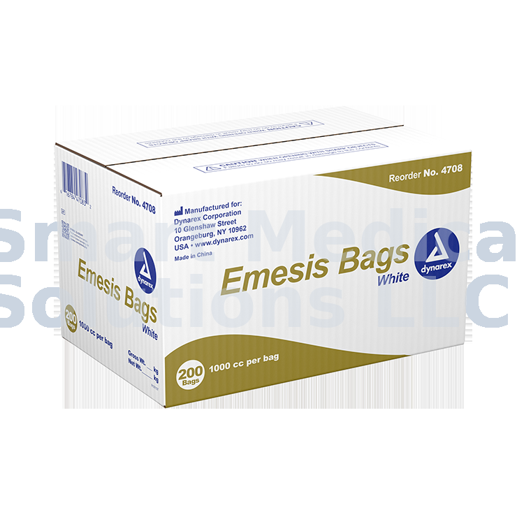 White Emesis Bag 200/Case