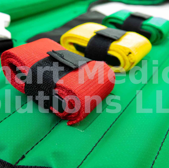 First Aid KED Extrication Device - Immobilization Paramedic EMT Trauma Kit with Carrying Case - Green