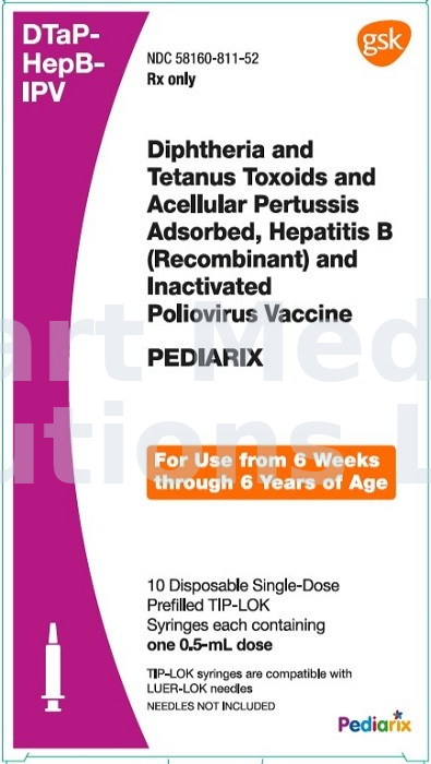 PEDIARIX - DTaP-Hep B-IPV 0.5ml PFS