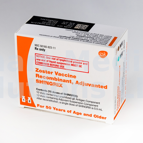 SHINGRIX Shingles Vaccine (Adult) 50mcg/0.5mL SDV 10/Box w/ Diluent