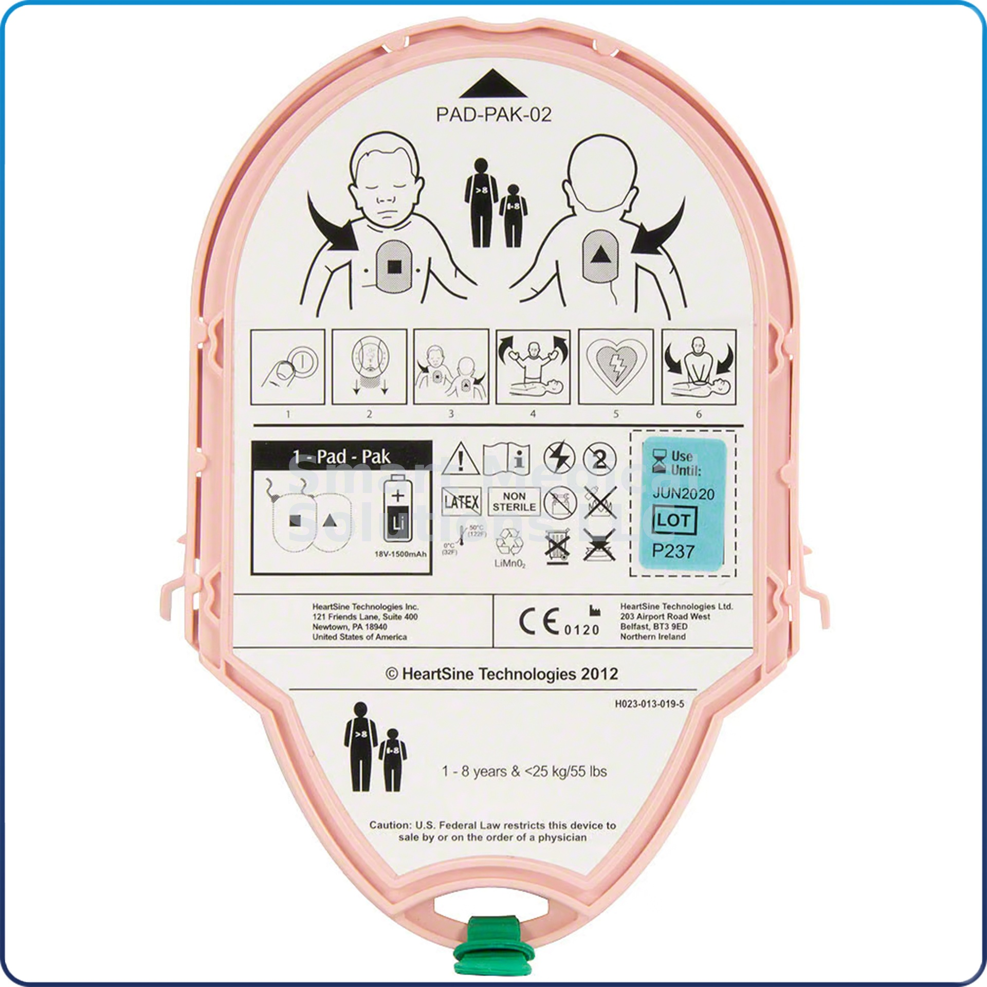 Pad-Pak for HeartSine 350/360 AED