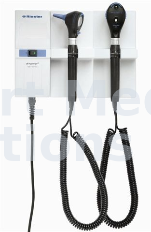 Wall diagnostic Ri-former® 2 Handles 3.5 V / 120 V Anti-Theft Heads L3 LED Otoscope L2 LED Ophthalmoscope