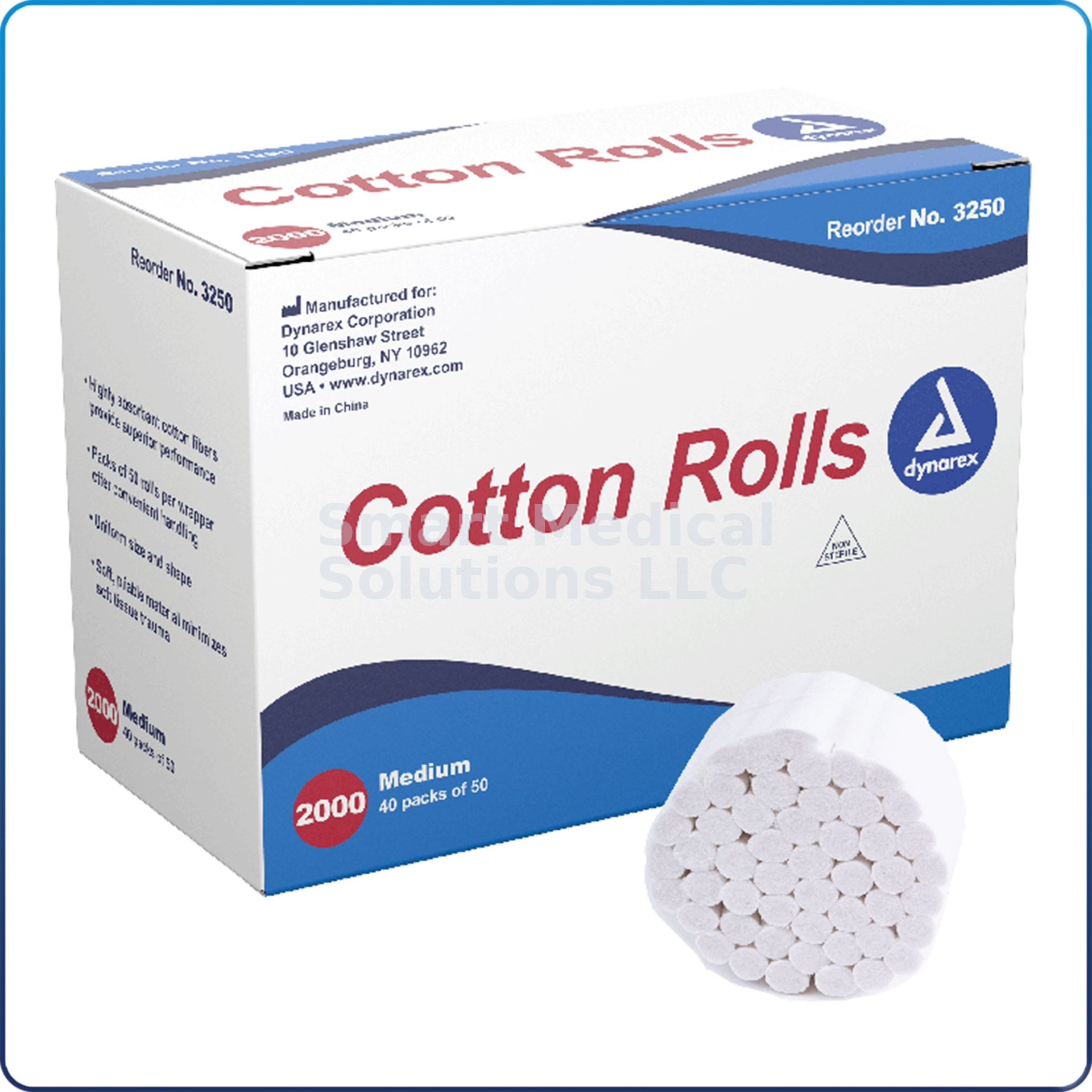 Cotton Rolls 2,000/Box