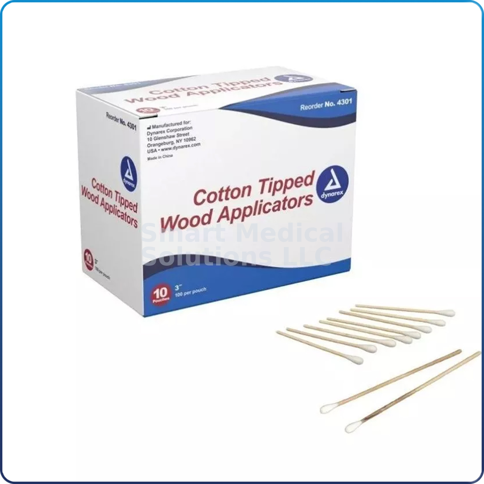 100 Non-Sterile Applicators per Pouch 1,000/Box