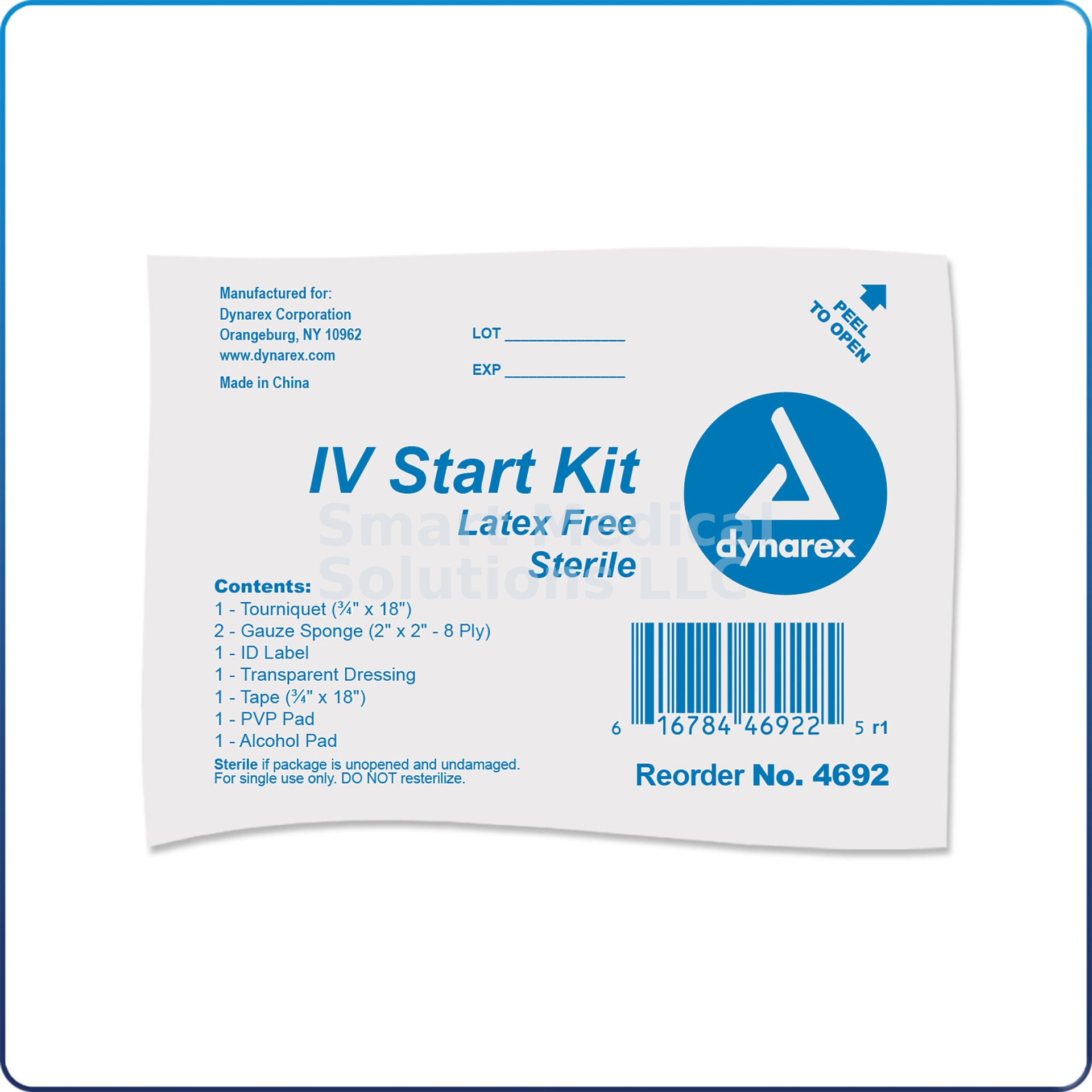 Dynarex IV Start Pack Site Prep Kit