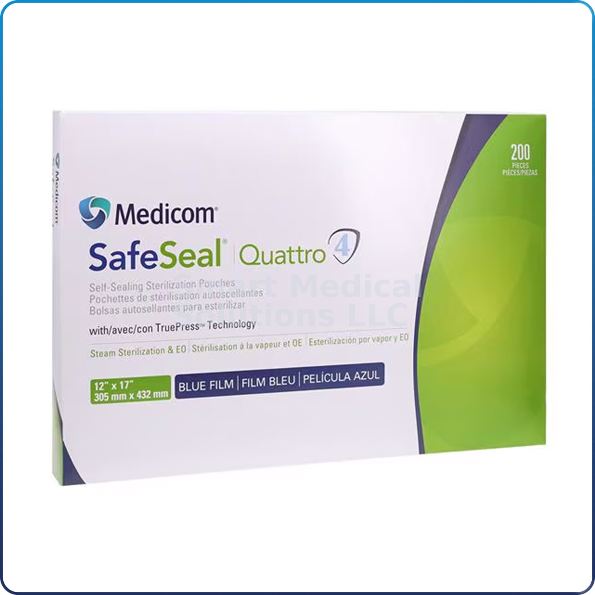 Quattro Sterilization Pouch 12" x 17" 200/bx