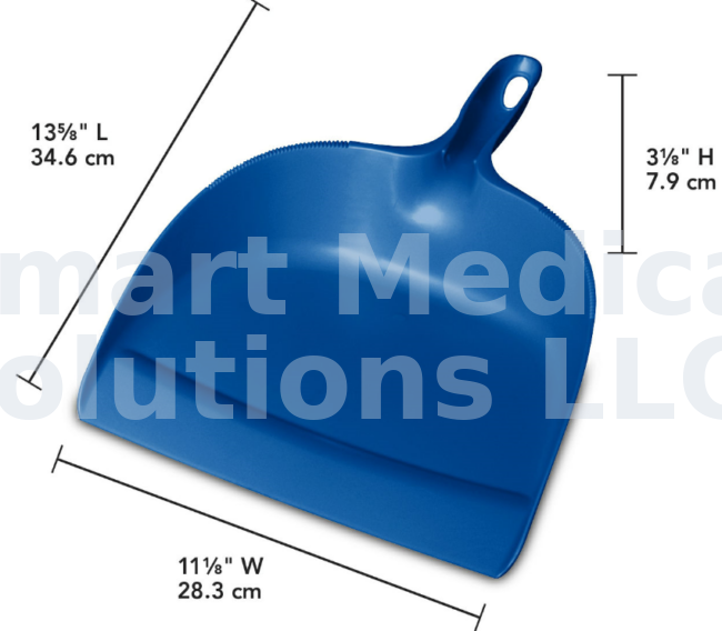 Dustpan 12" Clip-on Blue