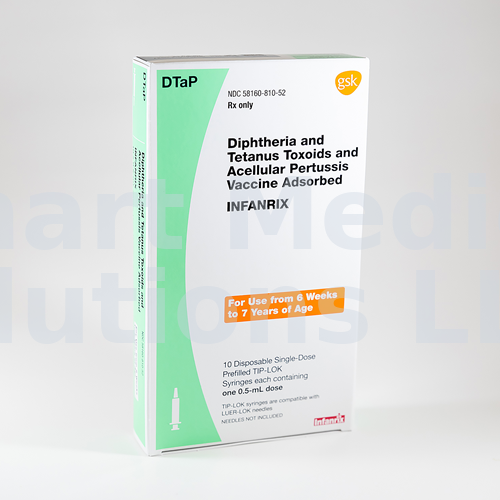 Infanrix® (DTaP) Vaccine – 0.5 mL Prefilled Syringe, 10/Box