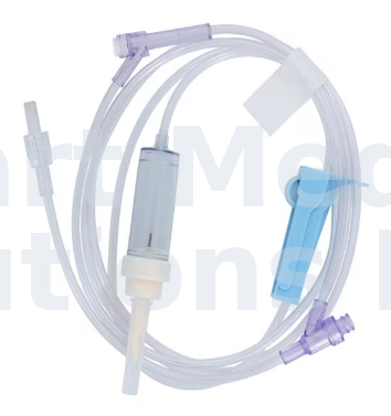 Amsino IV Administration Set Needleless Y-Injection Site 83" 60 Drops/mL 17mL