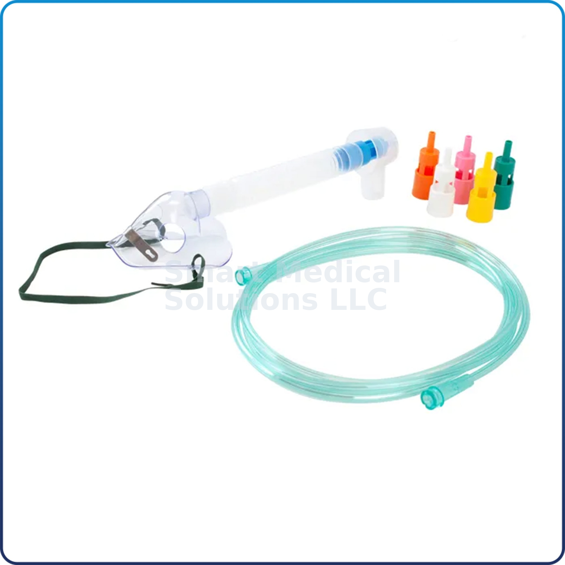 Venturi Masks w/ 6 Dilutors, 7" Tubing